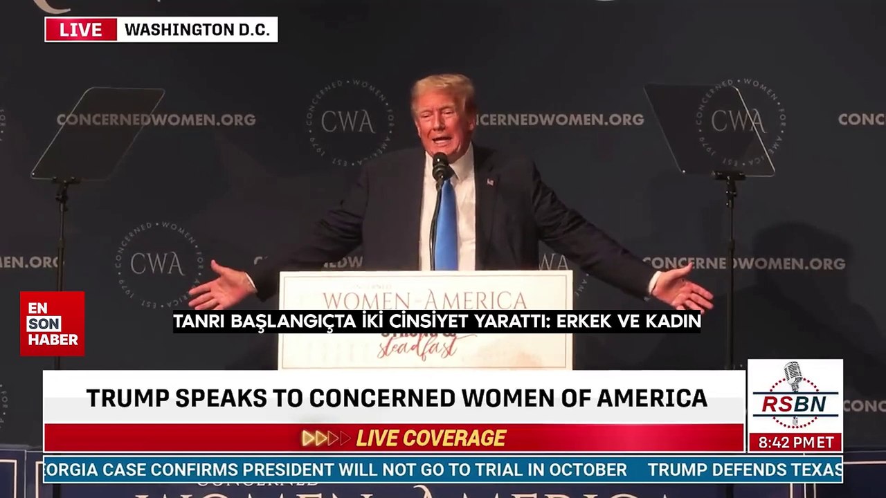 Donald Trump: Tanrı iki cinsiyet yarattı: erkek ve kadın