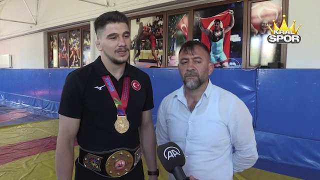 İşitme engelli milli güreşçi Ahmet Talha, olimpiyatlara hazırlanıyor