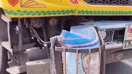 విజయనగరం జిల్లా: రోడ్డు దాటుతుండగా ఢీకొట్టిన లారీ