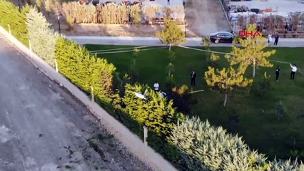 Afyonkarahisar'da Otelin Bahçesine Helikopter Düştü