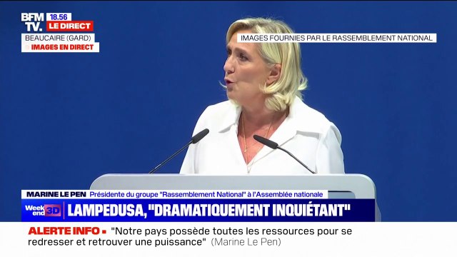 Immigration: Demain, ce sont des sanctions financières qui seront imposées aux pays récalcitrants , affirme Marine Le Pen