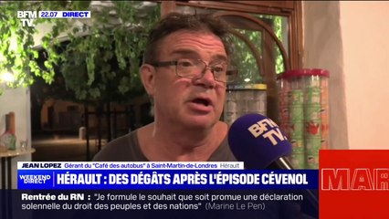 Inondations dans l'Hérault: "Le seul reflexe qu'on a eu est de sortir", raconte cet habitant