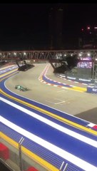 F1 2023 Singapore GP Q1 Stroll Massive Crash Amateur