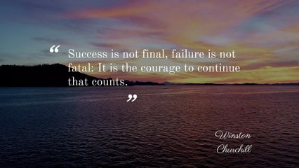 Success is not final