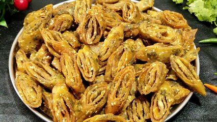 गेहूं के आटे से बना कुरकुरा नाश्ता बिना आटा गूंधे- ब...िे  मिनटो मे बनाए महीने भर खाये स्टोर  करे