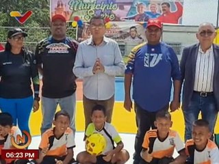 Gobierno Nacional reinaugura espacios deportivos en el mcpio. Sucre del estado Bolívar