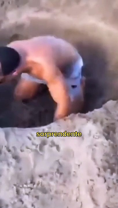 Cavan un hoyo en la arena y piensan que fue un meteorito