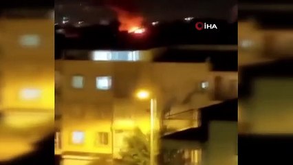 Antalya'da 3 Katlı Binanın Çatı Katında Yangın Çıktı