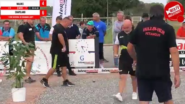 Beau Huitième MALBEC vs CHAPELAND WebTV Bourbon-Lancy : National de pétanque triplette open 2023