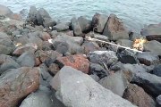 Sampah Berserakan di Pantai Toboko