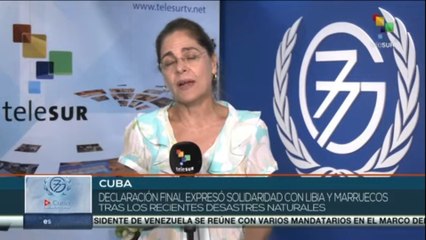 Descargar video: Declaración final de la Cumbre G77 y China expresó solidaridad con Marruecos y Libia