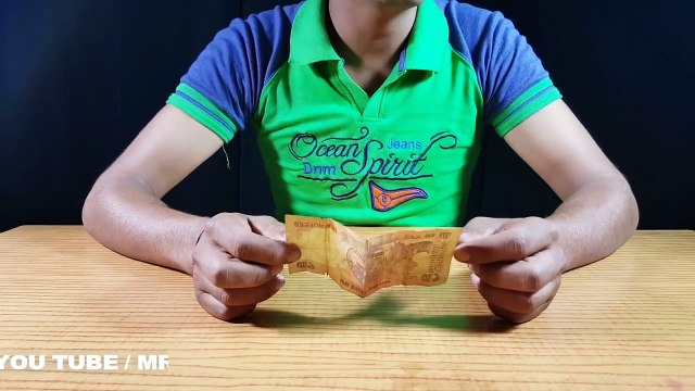 10 रुपए के नोट को 100 रुपये मे बदलने का जादू सिखे # magic tricks in hindi # 10 = 100 Rupees