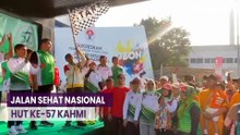 Menko Polhukam Mahfud MD Hadiri Jalan Sehat Nasional  HUT ke-57 KAHMI