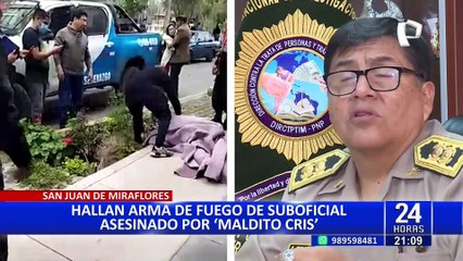 San Juan de Miraflores: incautan pistola de policía asesinado por “Maldito Cris”