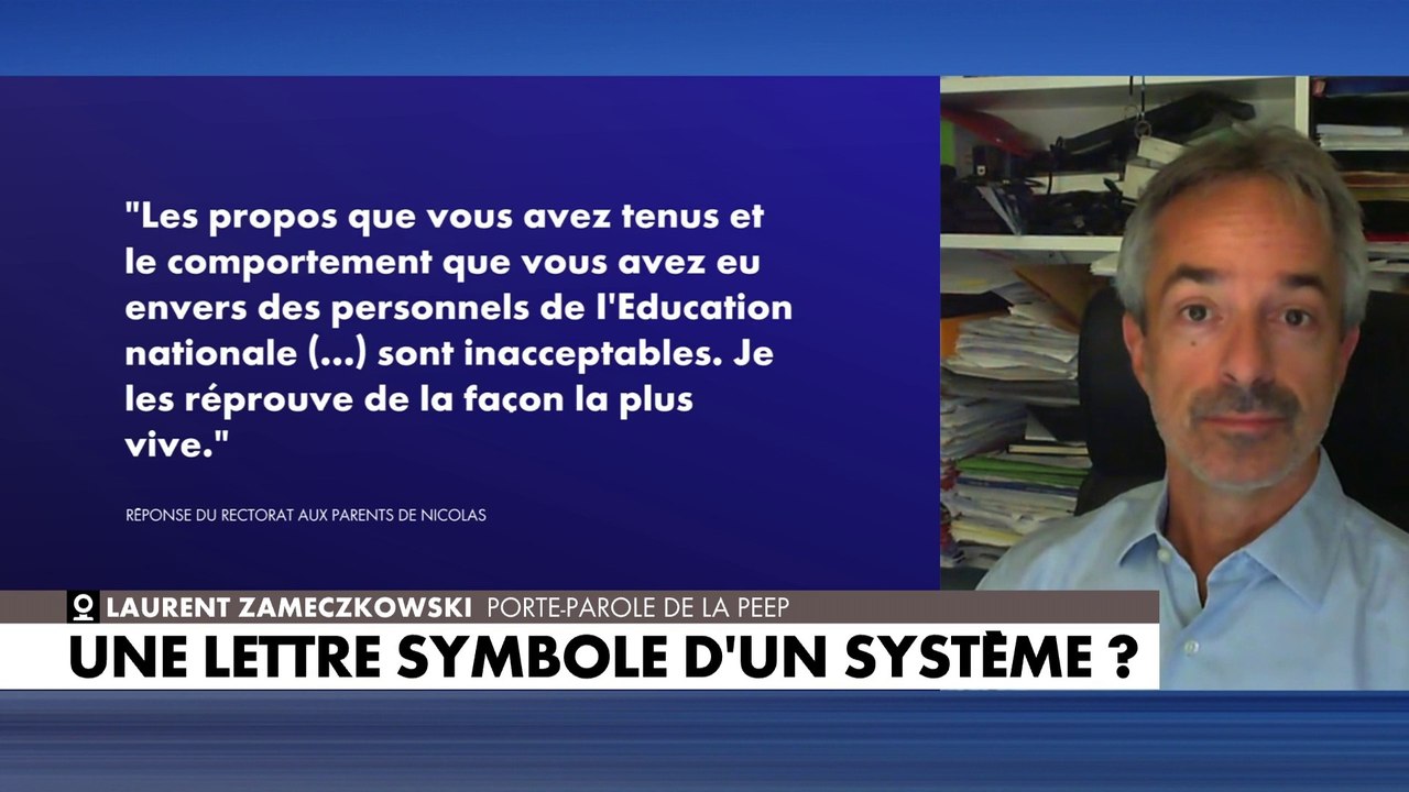 Laurent Zameczkowski : «Ce courrier est honteux, c'est un courrier qui est froid, qui est complètement décalé hors-sol»