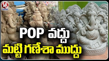 Public Showing Interest To Buy Clay Ganesha For Good Environment | V6 News