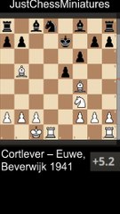 Max Euwe is a Pawn up and ahead in development