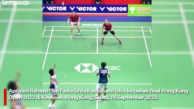 Hong Kong Open 2023 Apriyani Fadia Ungkap Kunci Kemenangan Lawan Pasangan Denmark