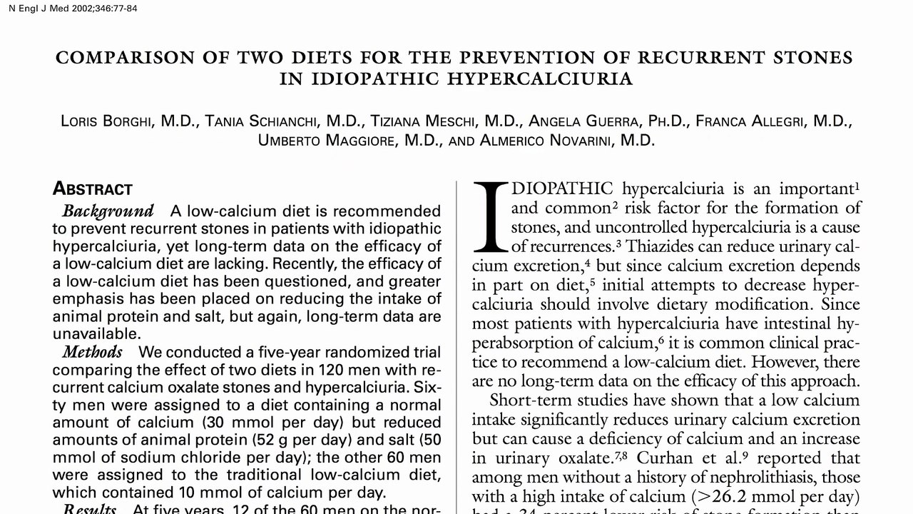 How to Treat Kidney Stones with Diet