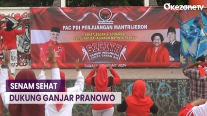 Ratusan Simpatisan Gelar Aksi Senam Sehat Dukung Ganjar Pranowo