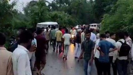 दमोह: दो युवकों को रौंदने वाली स्कार्पियो को पुलिस किया ज़ब्त, आरोपी की तलाश जारी