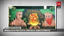 En San Luis Potosí, un joven muralista se levanta contra la normalización de la violencia