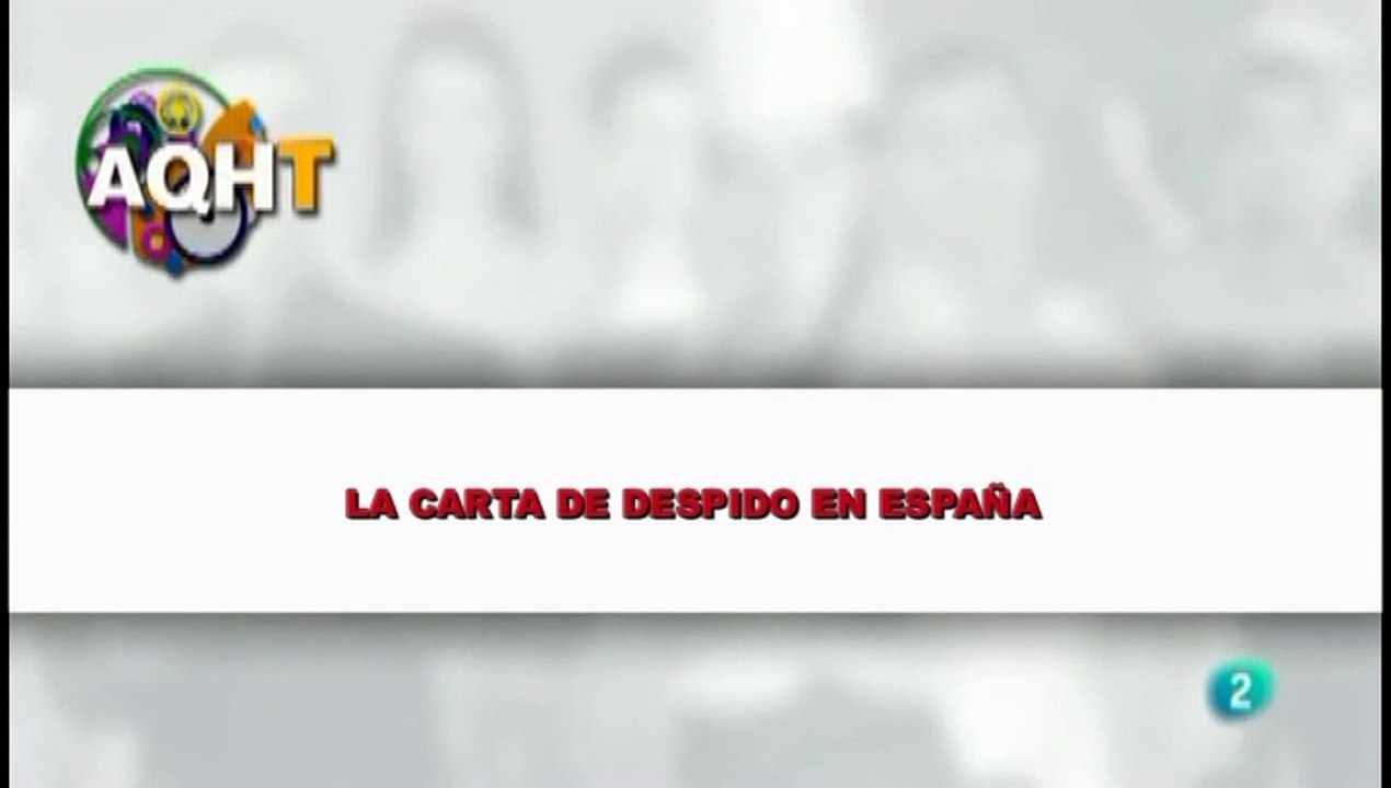 LA CARTA DE DESPIDO EN ESPAÑA