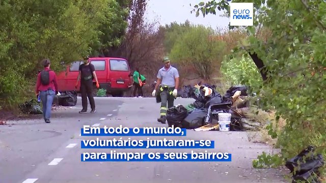 Voluntários em todo mundo limpam ruas e praias no Dia Mundial da Limpeza