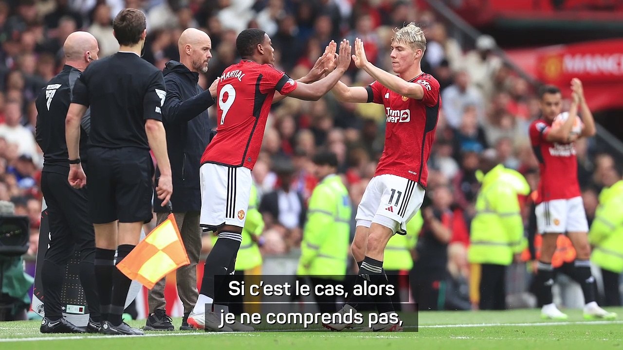 Ten Hag ne comprend pas les hués contre Martial et le défend