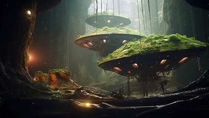 ANCIENT CAVE space !!  Ambient Background Music Relaxation I Music for Sleep