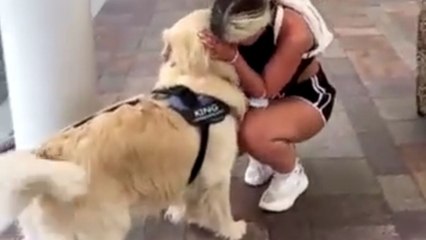 Download Video: Woman shares soul-stirring moment with dog during their long-awaited reunion after a month