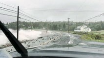 Storm Lee churns up sea foam, big waves in Canada