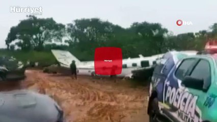 Brezilya’da uçak düştü