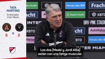 Martino, sobre las ausencias de Messi y Jordi Alba: 