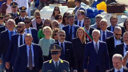 Von der Leyen und Meloni besuchen Lampedusa