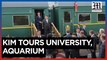 North Korea's Kim visits Russian university, aquarium as state media highlight military talks