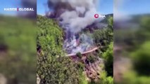 Antalya’nın Alanya ilçesinde orman yangını