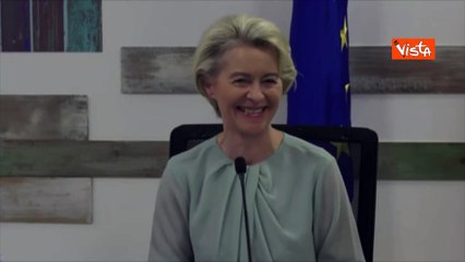 Migranti, von der Leyen in italiano: "L'Italia pu? contare sull'Ue"