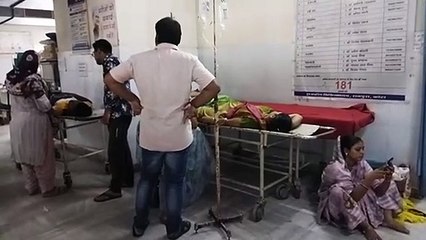 रामपुरा जिला अस्पताल फुल, नो बेड, स्ट्रेक्चर पर इलाज