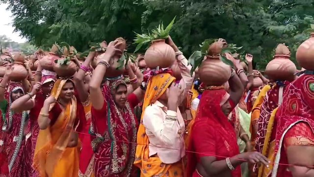 ध्वजा यात्रा में गूंजे बजरंग बली के जयकारे, नाचते-गाते चले श्रद्धालु...देखें वीडियो