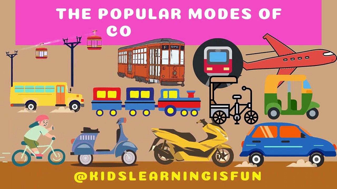 The Popular modes of transport for kids_conveyance_modes of transportation for kids_vehicles