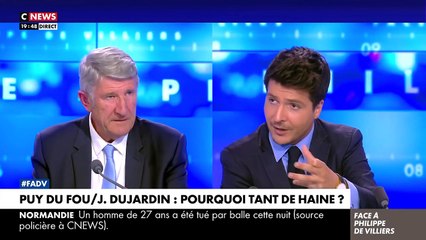 Philippe de Villiers dans "Face à Philippe de Villiers" ce vendredi 15 septembre 2023 sur CNews.