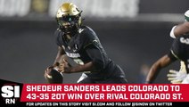 Shedeur Sanders Leads Colorado to 43-35 2OT Comeback Victory Over Colorado St.