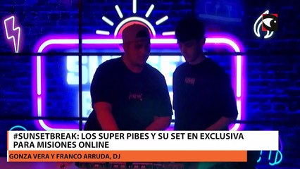 #SUNSETBREAK: los super pibes y su set en exclusiva para misiones online