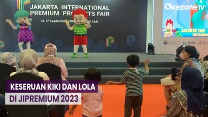 Intip Keseruan Kiki dan Lola Ajak Pengunjung JIPremium 2023 Heboh Bareng