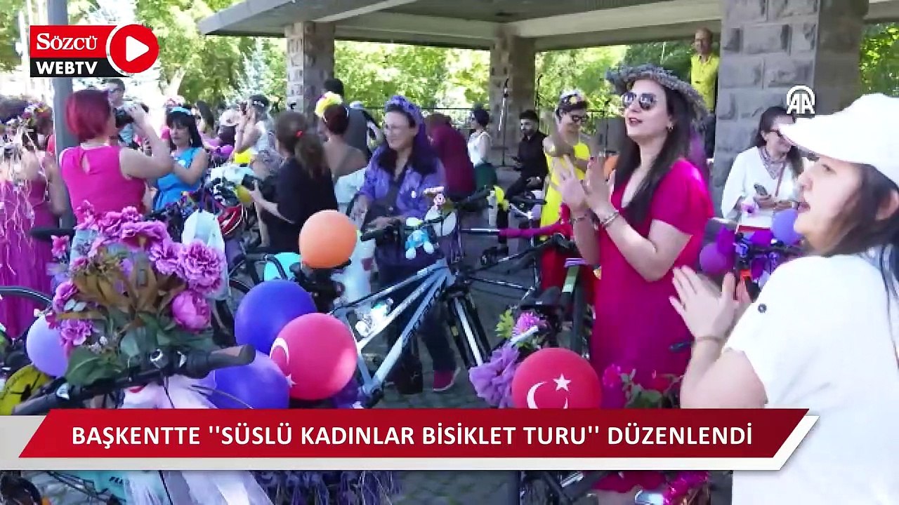"Süslü Kadınlar Bisiklet Turu" düzenlendi