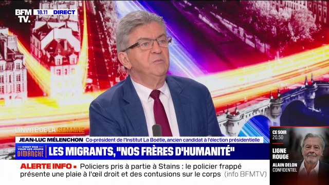 Accueil des demandeurs d'asile: Ce sont nos frères et sœurs en humanité , affirme Jean-Luc Mélenchon