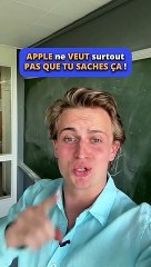Apple ne veut pas que tu saches ça 