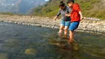 Rishikesh Camp - River outside our Camp | Discovering Rishikesh: Campsite Adventures by the River #rishikesh #gangariver #camping