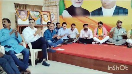 भाजपा ने सामूहिक हनुमान चालीसा का पाठ किया